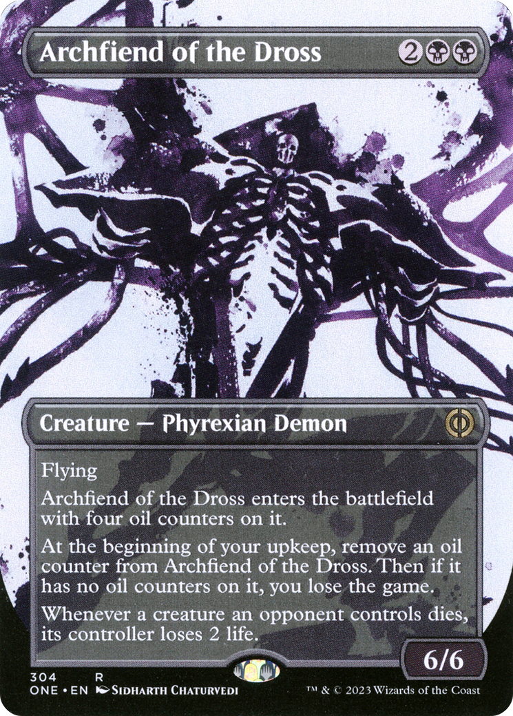 Archfiend of the Dross (Borderless Ichor) [Phyrexia: All Will Be One] | Empire Gaming NC