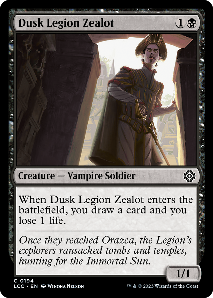 Dusk Legion Zealot [The Lost Caverns of Ixalan Commander] | Empire Gaming NC