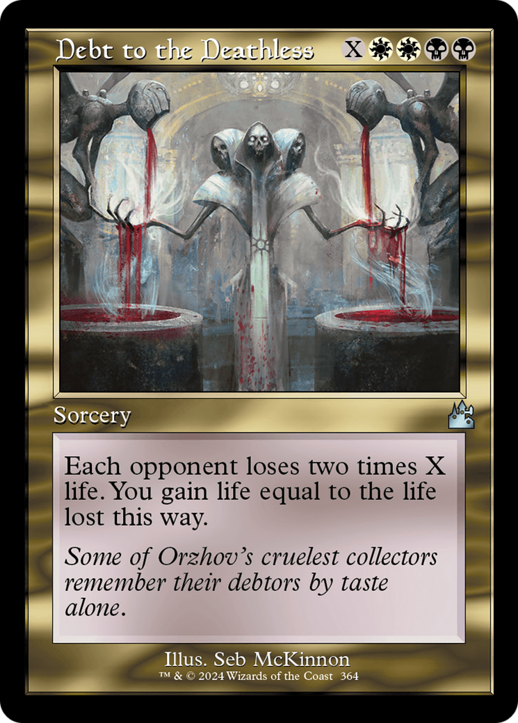 Debt to the Deathless (Retro Frame) [Ravnica Remastered] | Empire Gaming NC