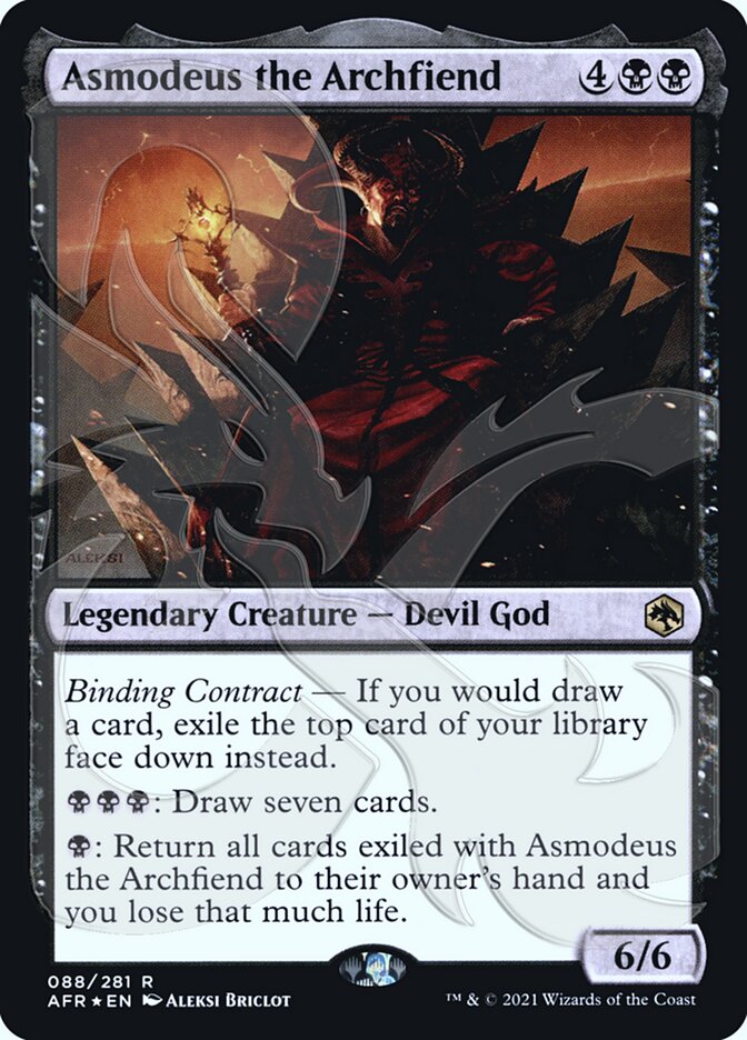 Asmodeus the Archfiend (Ampersand Promo) [Dungeons & Dragons: Adventures in the Forgotten Realms Promos] | Empire Gaming NC