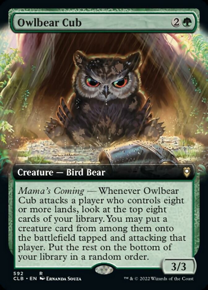 Owlbear Cub (Extended Art) [Commander Legends: Battle for Baldur's Gate] | Empire Gaming NC