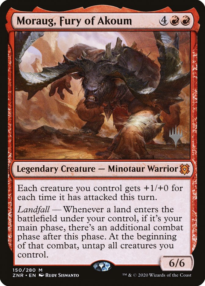 Moraug, Fury of Akoum (Promo Pack) [Zendikar Rising Promos] | Empire Gaming NC