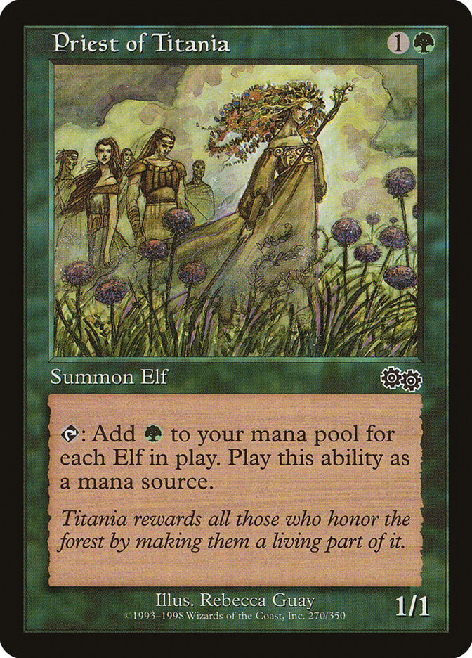 Priest of Titania [Urza's Saga] | Empire Gaming NC