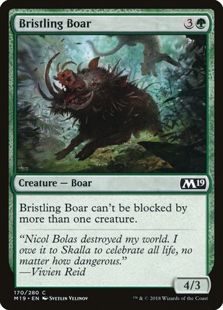 Bristling Boar [Core Set 2019] | Empire Gaming NC