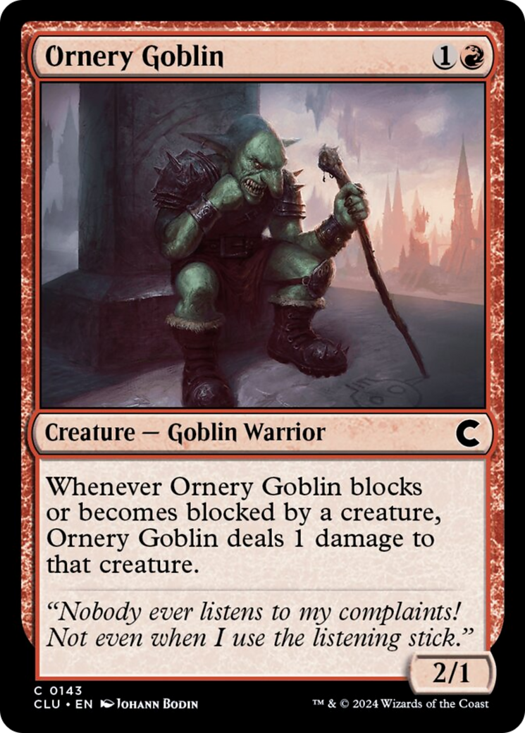 Ornery Goblin [Ravnica: Clue Edition] | Empire Gaming NC