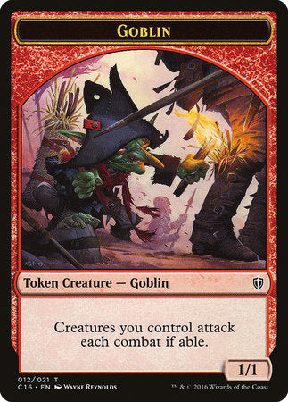 Goblin // Zombie Double-sided Token [Commander 2016 Tokens] | Empire Gaming NC