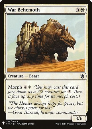 War Behemoth [Mystery Booster] | Empire Gaming NC