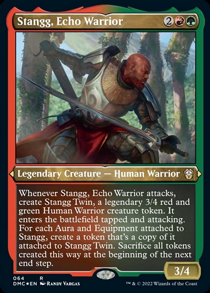 Stangg, Echo Warrior (Foil Etched) [Dominaria United Commander] | Empire Gaming NC