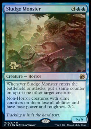 Sludge Monster [Innistrad: Midnight Hunt Prerelease Promos] | Empire Gaming NC