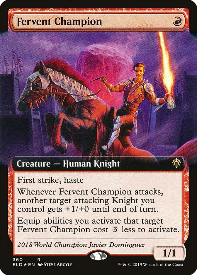 Fervent Champion (Extended Art) [Throne of Eldraine] | Empire Gaming NC