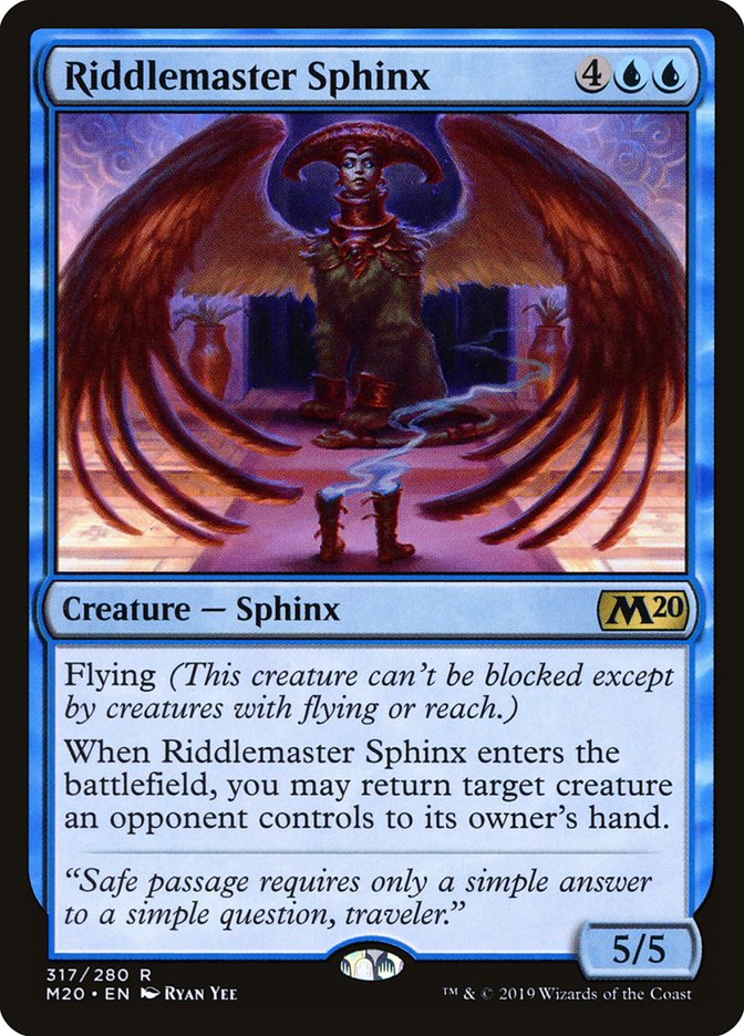 Riddlemaster Sphinx [Core Set 2020] | Empire Gaming NC