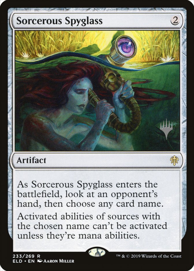 Sorcerous Spyglass (Promo Pack) [Throne of Eldraine Promos] | Empire Gaming NC