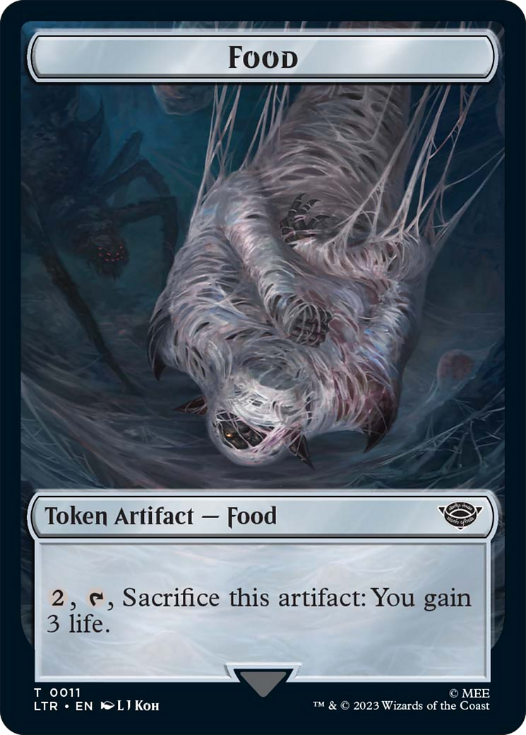 Food // Wraith Double-Sided Token [The Lord of the Rings: Tales of Middle-Earth Commander Tokens] | Empire Gaming NC