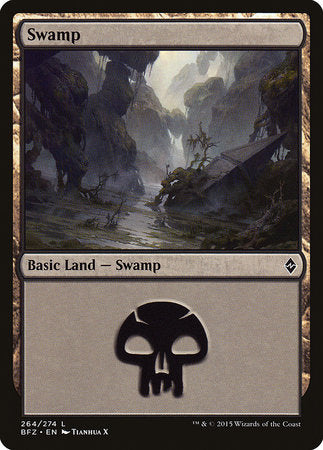 Swamp (264) [Battle for Zendikar] | Empire Gaming NC