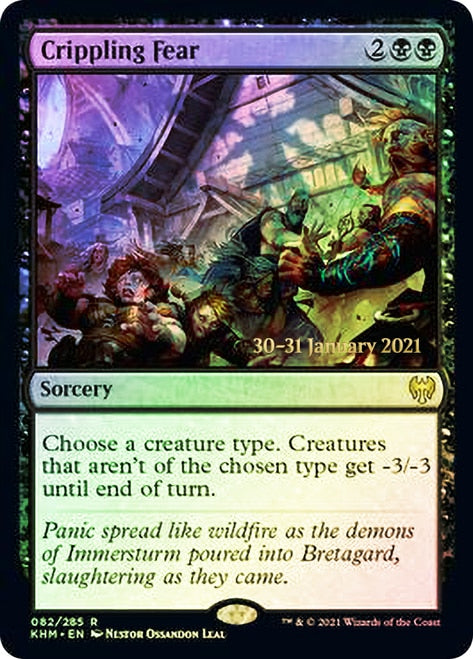 Crippling Fear  [Kaldheim Prerelease Promos] | Empire Gaming NC