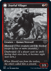 Fearful Villager // Fearsome Werewolf [Innistrad: Double Feature] | Empire Gaming NC