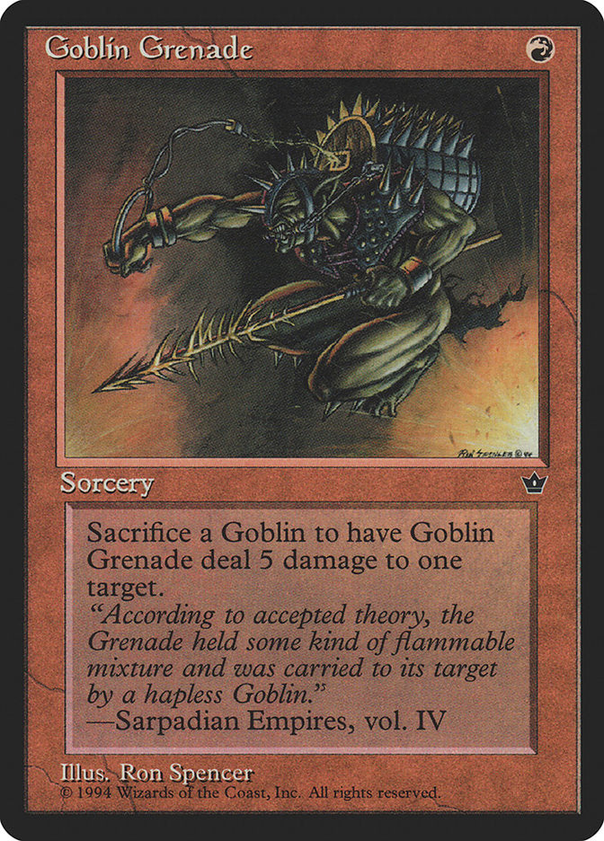 Goblin Grenade (Ron Spencer) [Fallen Empires] | Empire Gaming NC