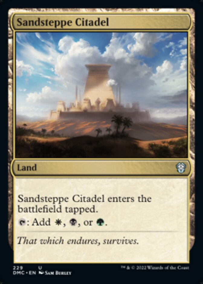 Sandsteppe Citadel [Dominaria United Commander] | Empire Gaming NC