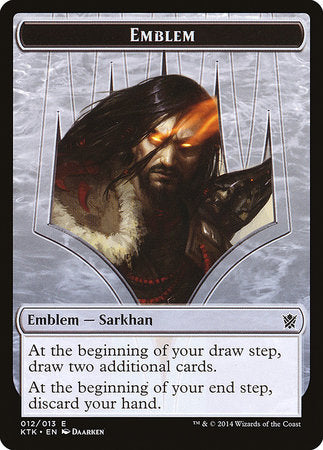 Emblem - Sarkhan, the Dragonspeaker [Khans of Tarkir Tokens] | Empire Gaming NC