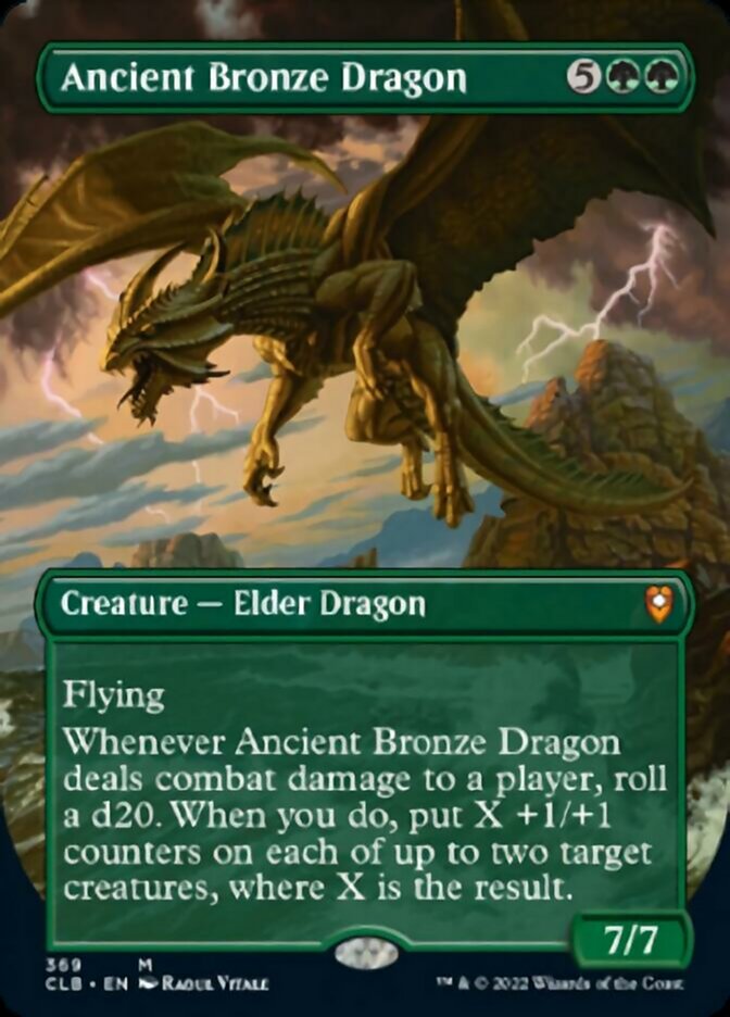 Ancient Bronze Dragon (Borderless Alternate Art) [Commander Legends: Battle for Baldur's Gate] | Empire Gaming NC