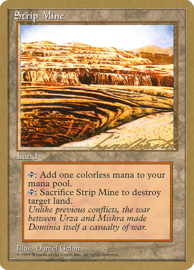 Strip Mine (Leon Lindback) [Pro Tour Collector Set] | Empire Gaming NC