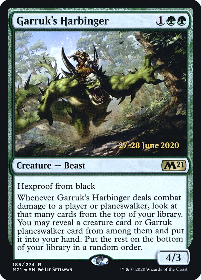 Garruk's Harbinger  [Core Set 2021 Prerelease Promos] | Empire Gaming NC