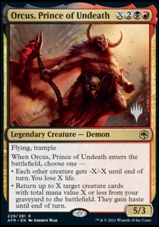 Orcus, Prince of Undeath (Promo Pack) [Dungeons & Dragons: Adventures in the Forgotten Realms Promos] | Empire Gaming NC