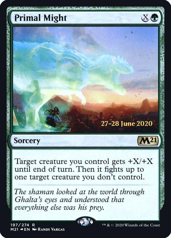 Primal Might  [Core Set 2021 Prerelease Promos] | Empire Gaming NC