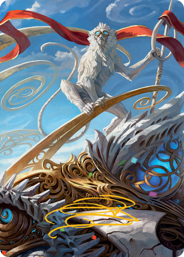 Ragavan, Nimble Pilferer Art Card (Gold-Stamped Signature) [March of the Machine Art Series] | Empire Gaming NC