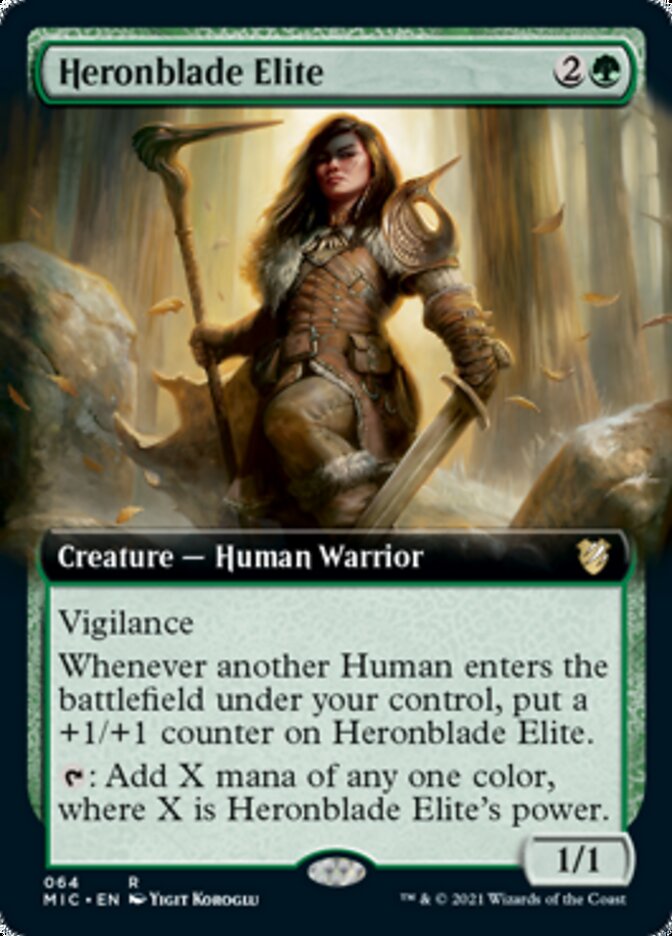 Heronblade Elite (Extended) [Innistrad: Midnight Hunt Commander] | Empire Gaming NC