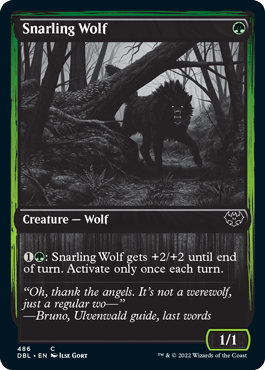 Snarling Wolf (486) [Innistrad: Double Feature] | Empire Gaming NC