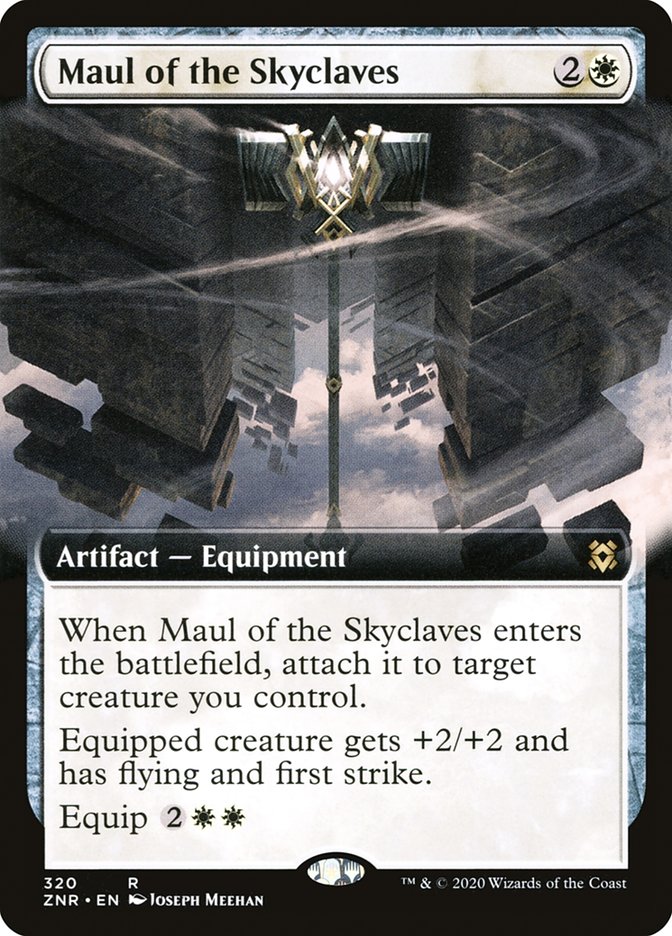 Maul of the Skyclaves (Extended Art) [Zendikar Rising] | Empire Gaming NC