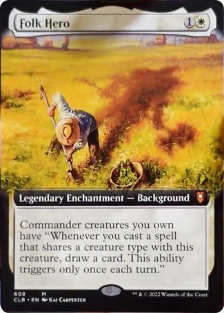 Folk Hero (Extended Art) [Commander Legends: Battle for Baldur's Gate] | Empire Gaming NC