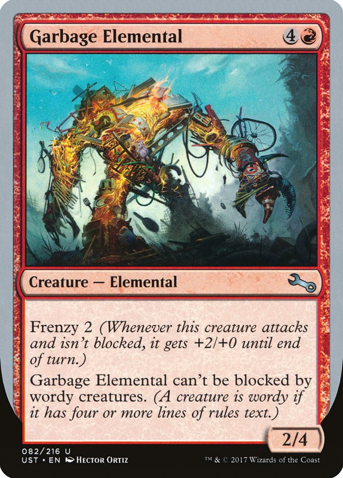 Garbage Elemental (2/4 Creature) [Unstable] | Empire Gaming NC