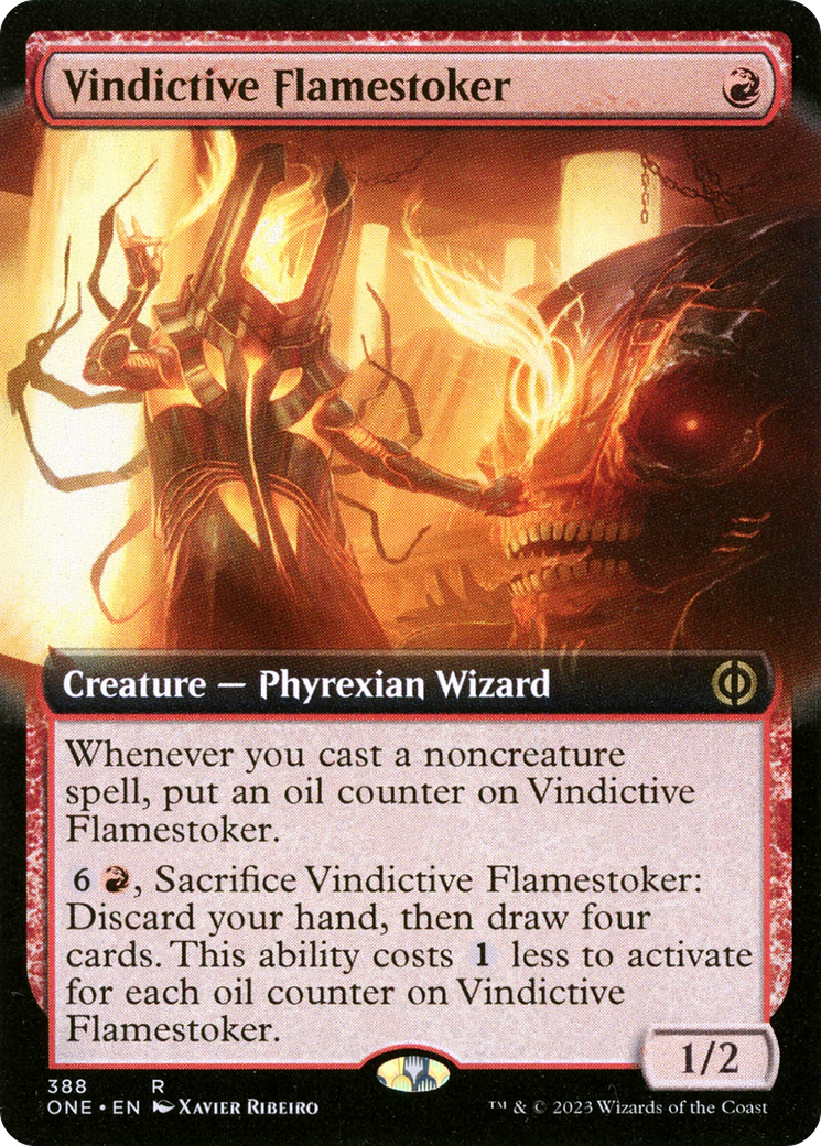 Vindictive Flamestoker (Extended Art) [Phyrexia: All Will Be One] | Empire Gaming NC