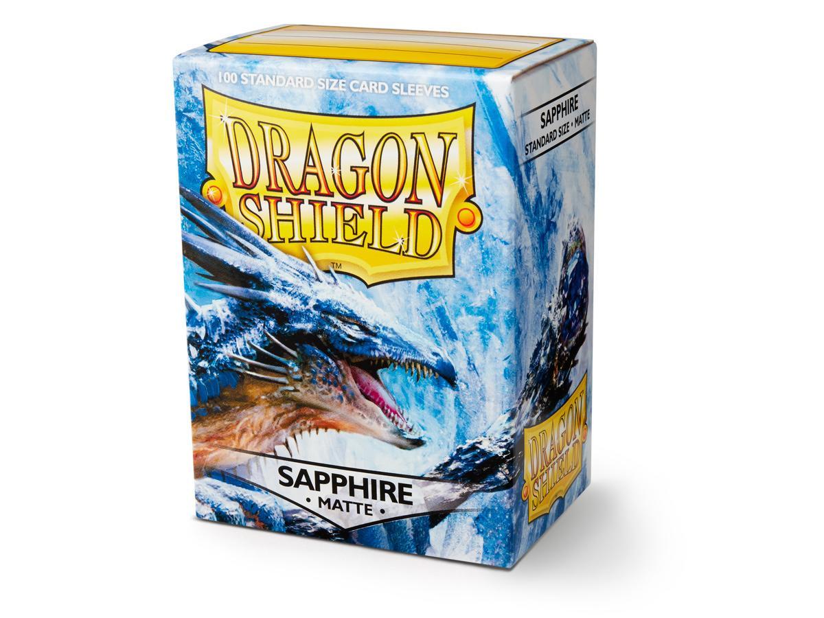 Dragon Shield Matte Sleeve - Sapphire ‘Roiin & Royenna’ 100ct | Empire Gaming NC