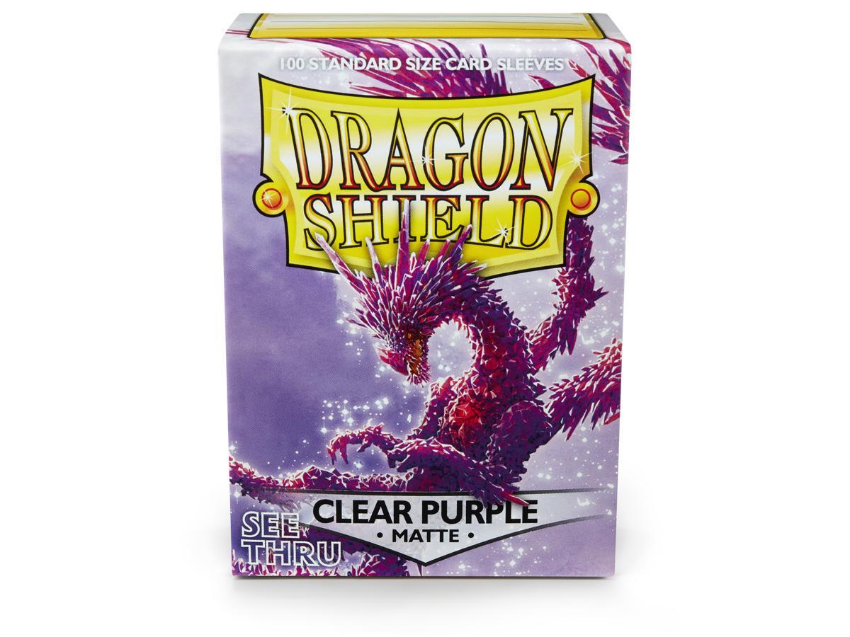 Dragon Shield Matte Sleeve - Clear Purple ‘Racan’ 100ct | Empire Gaming NC