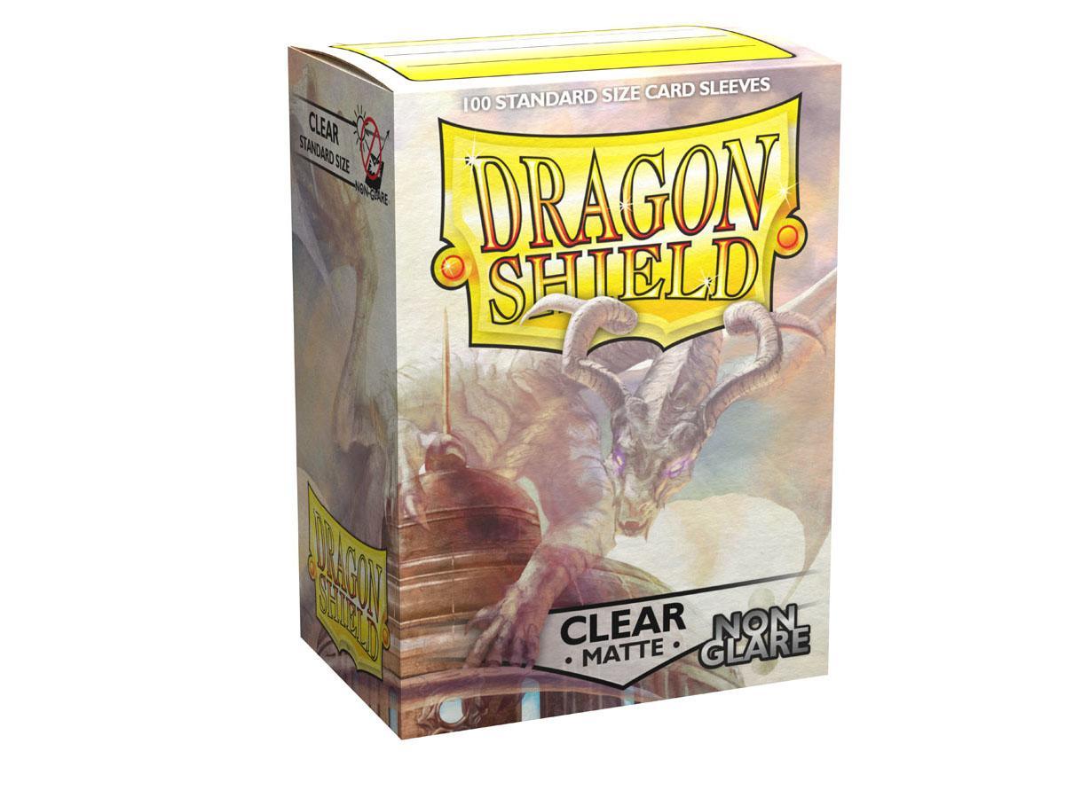 Dragon Shield Non-Glare Sleeve - Clear ‘Mantem’ 100ct | Empire Gaming NC