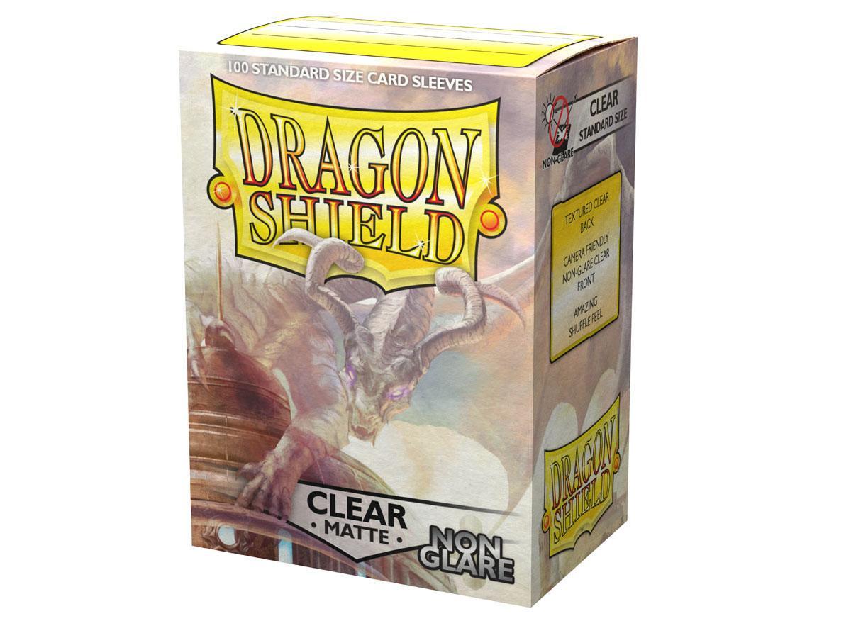 Dragon Shield Non-Glare Sleeve - Clear ‘Mantem’ 100ct | Empire Gaming NC