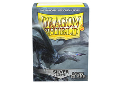 Dragon Shield Non-Glare Sleeve - Silver ‘Argentia’ 100ct | Empire Gaming NC