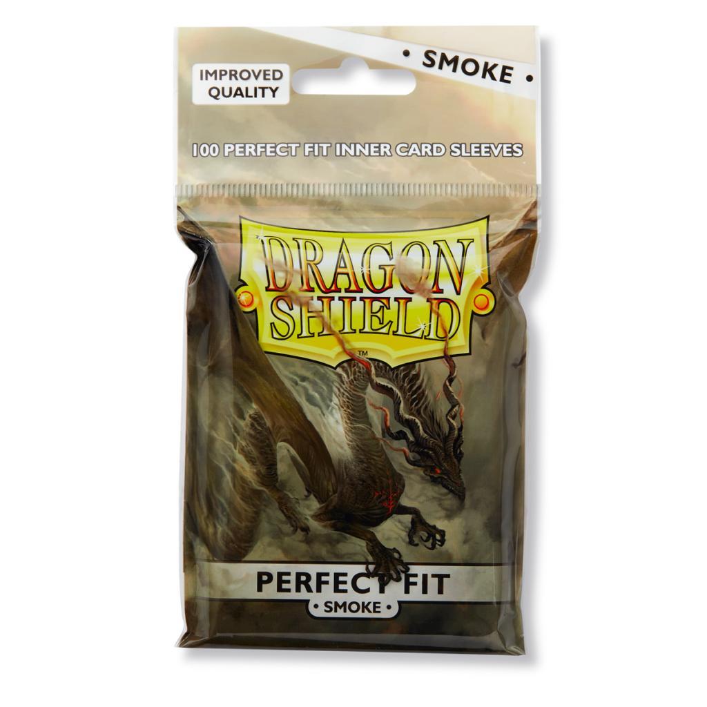 Dragon Shield Perfect Fit Sleeve - Smoke ‘Fuligo’ 100ct | Empire Gaming NC