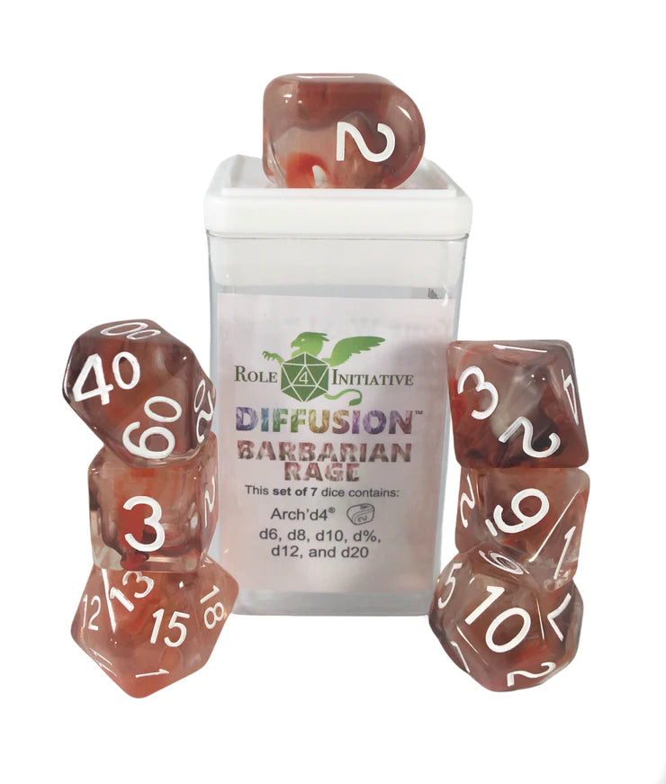 Role 4 Initiative Set of 7 Dice Sets with Arch d4 | Empire Gaming NC