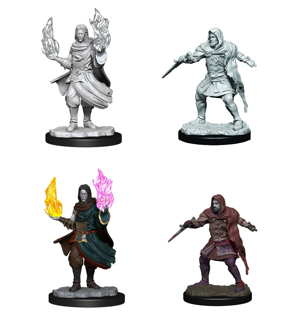 Critical Role Unpainted Minis: HOLLOW ONE ROGUE/SORCEROR MALE | Empire Gaming NC