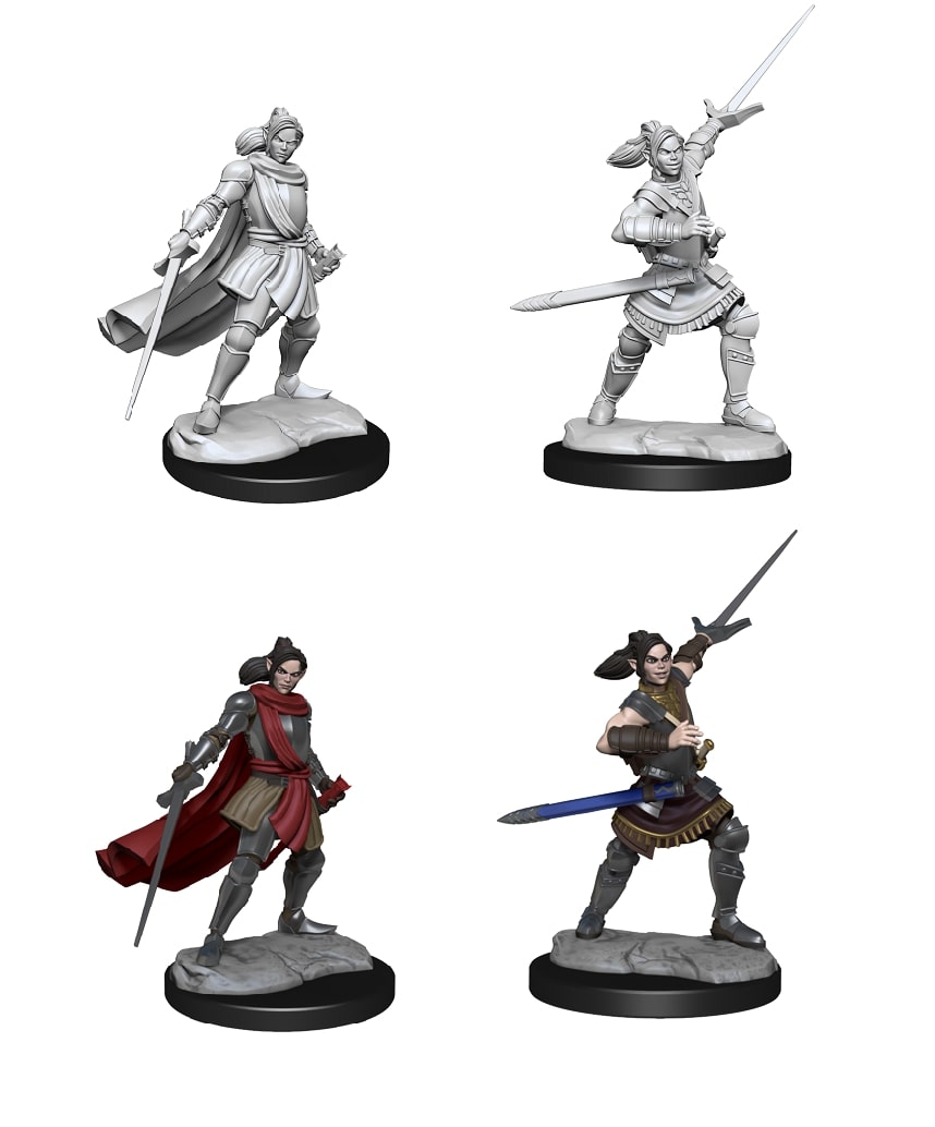 Critical Role Unpainted Minis: HALF-ELF PALADIN XHORHAS | Empire Gaming NC