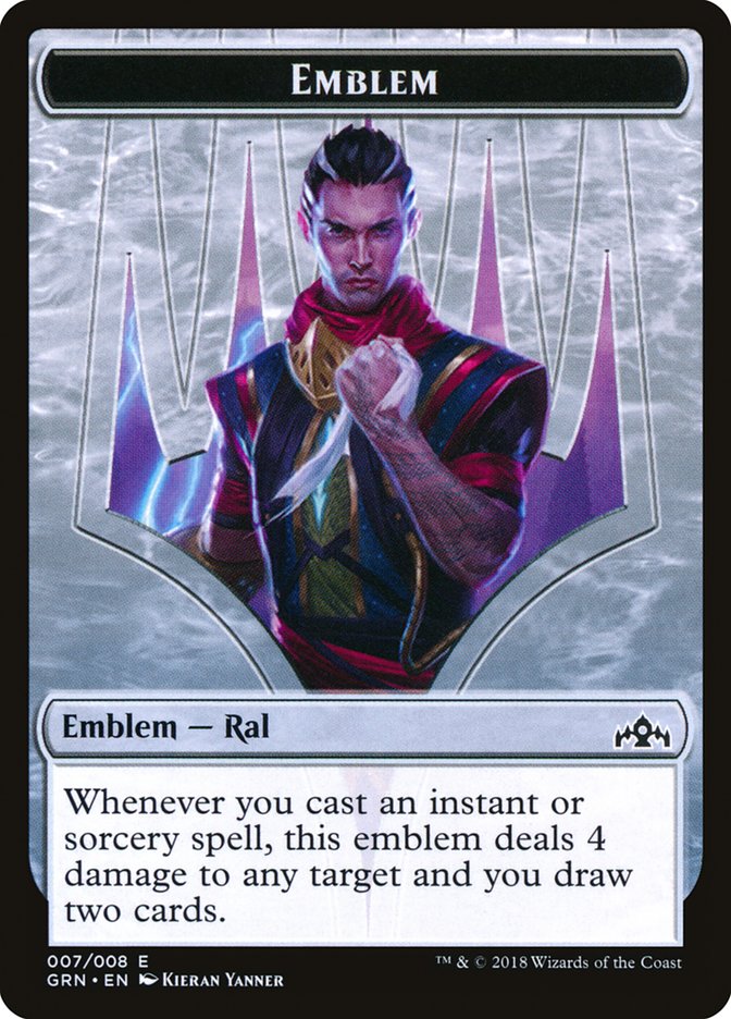 Emblem - Ral, Izzet Viceroy [Guilds of Ravnica Tokens] | Empire Gaming NC