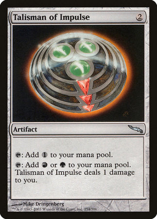 Talisman of Impulse [Mirrodin] | Empire Gaming NC