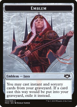 Emblem -  Jaya Ballard [Mythic Edition Tokens] | Empire Gaming NC