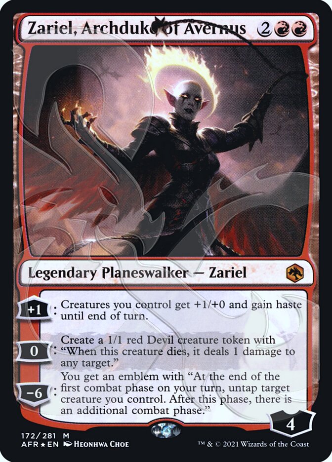 Zariel, Archduke of Avernus (Ampersand Promo) [Dungeons & Dragons: Adventures in the Forgotten Realms Promos] | Empire Gaming NC