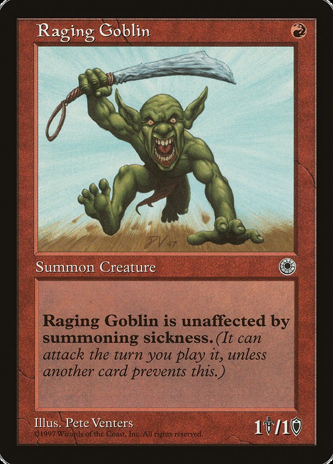 Raging Goblin (No Flavor Text) [Portal] | Empire Gaming NC