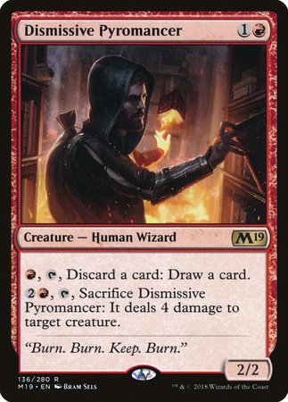 Dismissive Pyromancer [Core Set 2019] | Empire Gaming NC